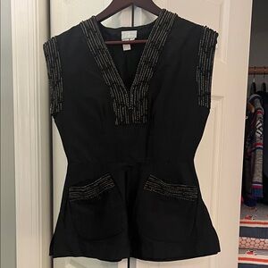 Tracy Reese Elegant Black Sleeveless Top